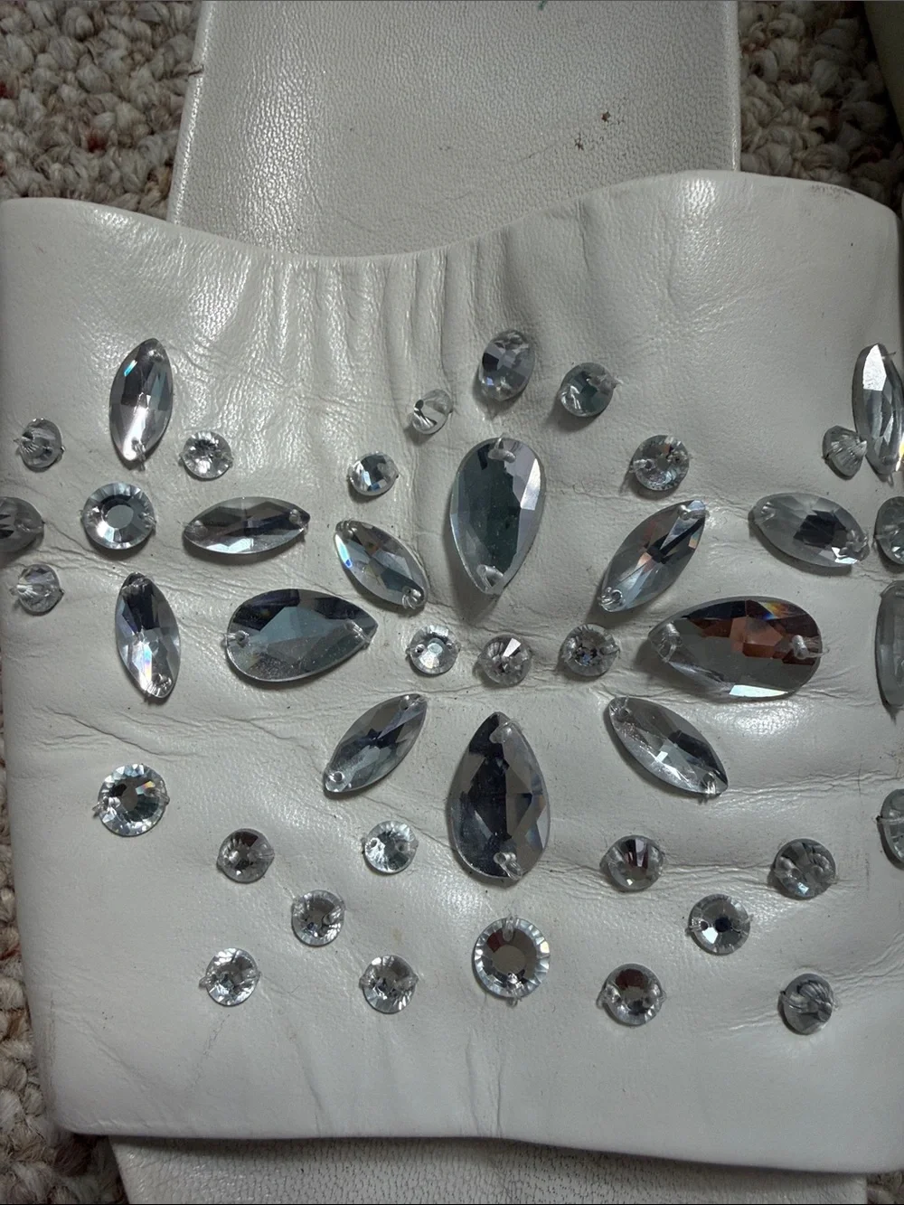 Tory Burch white leather